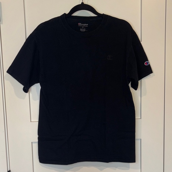 Champion Short Sleeve Black T Shirt - Picture 1 of 5
